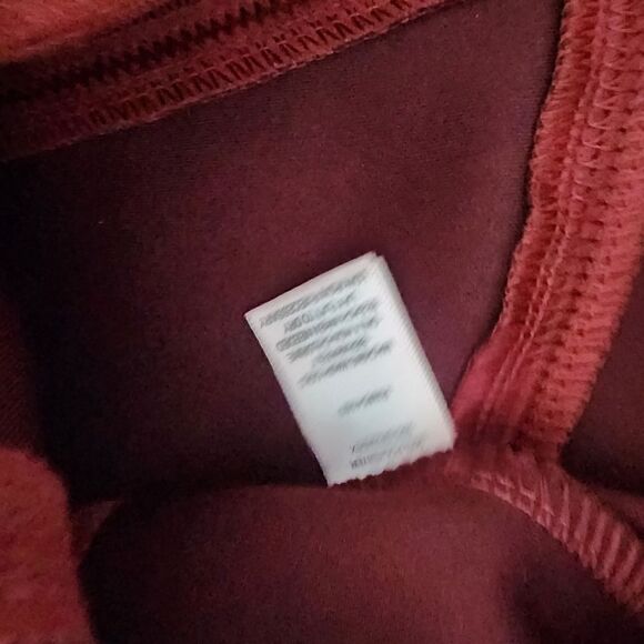 ANDREW MARC faux suede Red Pencil Skirt full control waistband dark Rust Orange - Picture 6 of 10